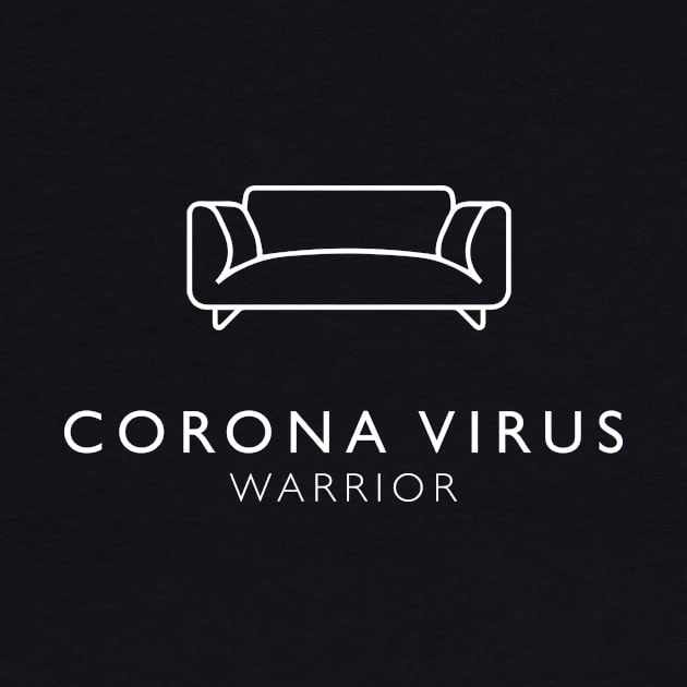 Corona Virus Warrior - Sofa White by OrtegaSG